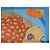Hermès Grands Fonds II Detail Foulard Seta 90cm Blu Bianco Arancione Giallo - vista 3