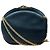 Borsa a tracolla in pelle Cartier Sapphire Line D'oro Blu navy
