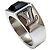 Louis Vuitton Ring Schwarz Silber Lackleder - Ansicht 5