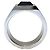 Louis Vuitton Ring Schwarz Silber Lackleder - Ansicht 7