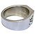 Louis Vuitton Ring Schwarz Silber Lackleder - Ansicht 9