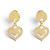 ORECCHINI O.J. PERRIN LEGENDES ORO GIALLO 18K 4.71GR CUORE D'oro