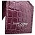 Borsa a tracolla Saint Laurent Sunset Medium in pelle goffrata croc Burgundy Rosso Bordò - vista 10