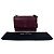 Borsa a tracolla Saint Laurent Sunset Medium in pelle goffrata croc Burgundy Rosso Bordò - vista 3