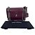 Borsa a tracolla Saint Laurent Sunset Medium in pelle goffrata croc Burgundy Rosso Bordò - vista 4