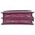 Borsa a tracolla Saint Laurent Sunset Medium in pelle goffrata croc Burgundy Rosso Bordò - vista 7