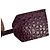 Borsa a tracolla Saint Laurent Sunset Medium in pelle goffrata croc Burgundy Rosso Bordò - vista 9