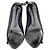 Décolleté peep-toe in raso nero con cristalli Louis Vuitton - vista 15