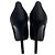 Décolleté peep-toe in raso nero con cristalli Louis Vuitton - vista 6