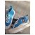 Autre Marque Maison Kitsuné Blaue Low-Top-Sneaker aus Canvas mit Fuchs-Patch Weiß - Ansicht 2