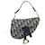 Dior Borsa a spalla Mini Saddle Oblique Blu