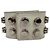 Bracciale Wrap con Borchie Saint Laurent in Pelle Bianca Bianco
