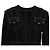 Tuta in denim scollo a V Balmain in cotone nero - vista 2