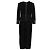 Tuta in denim scollo a V Balmain in cotone nero - vista 3