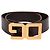 Dolce & Gabbana Dolce and Gabbana Logo DG tono oro in pelle marrone