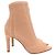 Gianvito Rossi Vires Open-Toe Stretch-Knit Stiefeletten aus nude Polyester