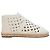 Céline Stivaletti espadrillas intrecciati con lacci Celine in pelle bianca Bianco