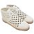 Céline Stivaletti espadrillas intrecciati con lacci Celine in pelle bianca Bianco - vista 4