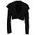Giacca bolero con cappuccio Alaïa in viscosa nera Nero - vista 3