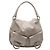 Borsa Hobo Gancini con tasca Salvatore Ferragamo in pelle beige