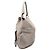 Borsa Hobo Gancini con tasca Salvatore Ferragamo in pelle beige - vista 3