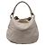Borsa Hobo Gancini con tasca Salvatore Ferragamo in pelle beige - vista 4