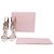 Sandali con tacco Sophia Webster Evangeline con dettaglio ala in pelle Rose Gold D'oro Metallico - vista 6