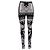 Leggings Versace con stampa Barocco in poliammide bianco e nero