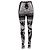 Leggings Versace con stampa Barocco in poliammide bianco e nero - vista 3