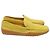 Mocassini Tod's in suede giallo con suola in gomma