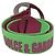 Cintura con fibbia logo Dolce & Gabbana in cotone multicolore - vista 3