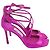 Tacchi Azia Jimmy Choo in raso rosa Marrone