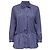Balenciaga gestreifte Bluse mit Bindehals aus blauem Polyester