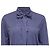 Balenciaga gestreifte Bluse mit Bindehals aus blauem Polyester - Ansicht 2