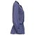 Balenciaga gestreifte Bluse mit Bindehals aus blauem Polyester - Ansicht 3