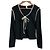 Autre Marque Top de manga larga Kijun Ribbon Negro