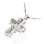 Autre Marque Collana Croce in Oro Bianco Au750 e Diamanti Argento - vista 4