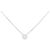 Autre Marque Collana Fiore in Oro Bianco Au750 e Diamanti Argento