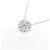 Autre Marque Collana Fiore in Oro Bianco Au750 e Diamanti Argento - vista 3
