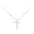Autre Marque Collana Croce in Diamanti Au750 Argento