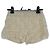 Autre Marque Shorts écru com renda Bege