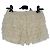 Autre Marque Shorts écru com renda Bege - vista 2