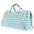 Bottega Veneta Borsa "Intrecciato" blu e bianca - vista 4
