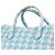 Bottega Veneta Borsa "Intrecciato" blu e bianca - vista 5
