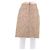 Louis Vuitton Falda de cuero perforado beige
