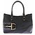 Gucci Borsa "Jackie Horsebit" in pelle e tela nera Nero