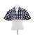 Jacquemus Top corto a cuadros "Le Splash" Azul