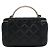 Chanel Vanity Chain Tote Bag aus schwarzem Lammleder - Ansicht 3