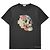 Alexander Mcqueen Herren T-Shirt mit Blumen-Totenkopf-Print Schwarz