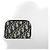 Dior Zipper Coin Purse Beige Black Oblique Jacquard